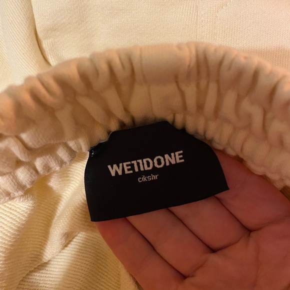 We11done high waisted cream/yellow sweet pant - Picture 3 of 5